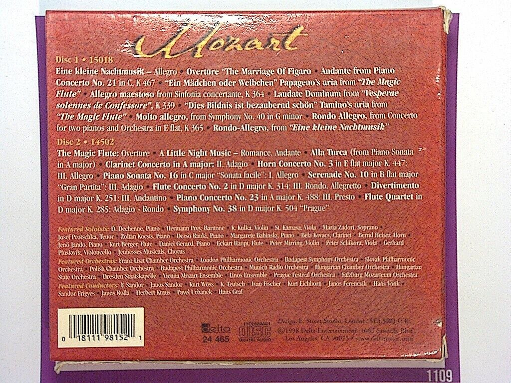 The Best of Mozart 2CD VGC (Gift Option)*