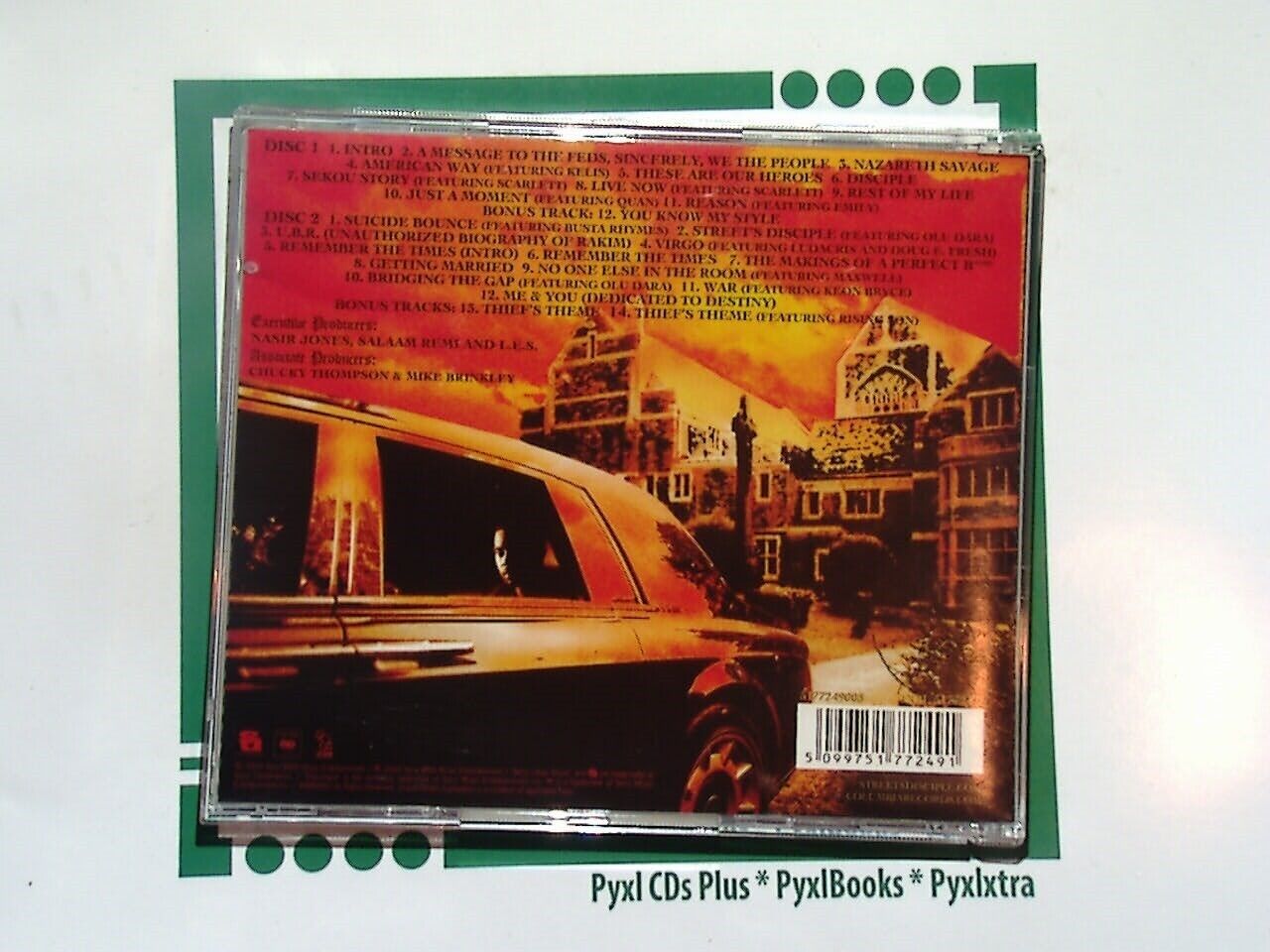 Nas (Nasir Jones) - Street's Disciple 2CD Mint
