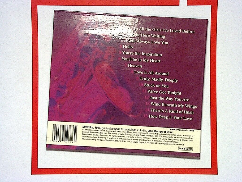 times Music	Romantic Saxophone Cd Nr Mint