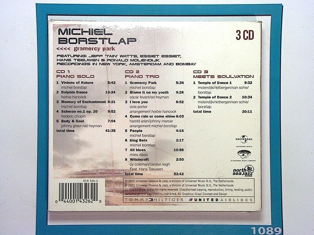 Michiel Borstlap	Gramercy Park 3CD VGC (Gift Option)*