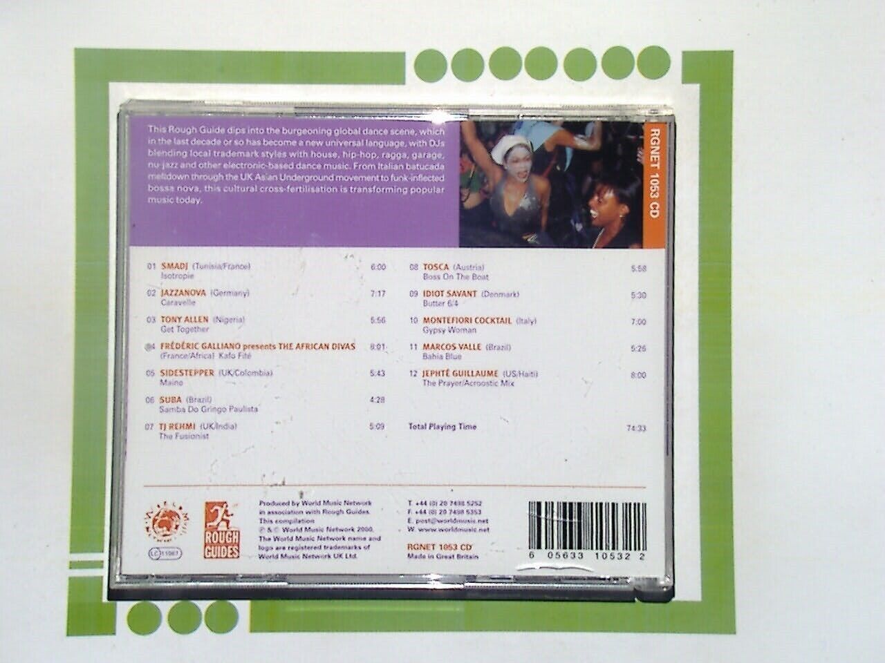 The Rough Guide to Global Dance - World Beat Carnival: access all areas CD Mint