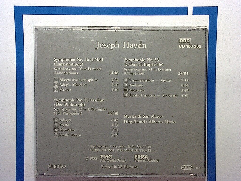 Vienna Masters Series CD Joseph Haydn Mint