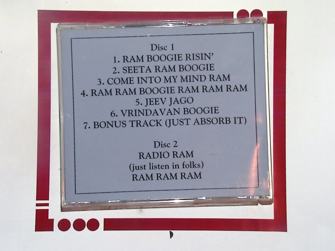 The Gouranga Powered Band	Ram Boogie Risin' 2CD VGC