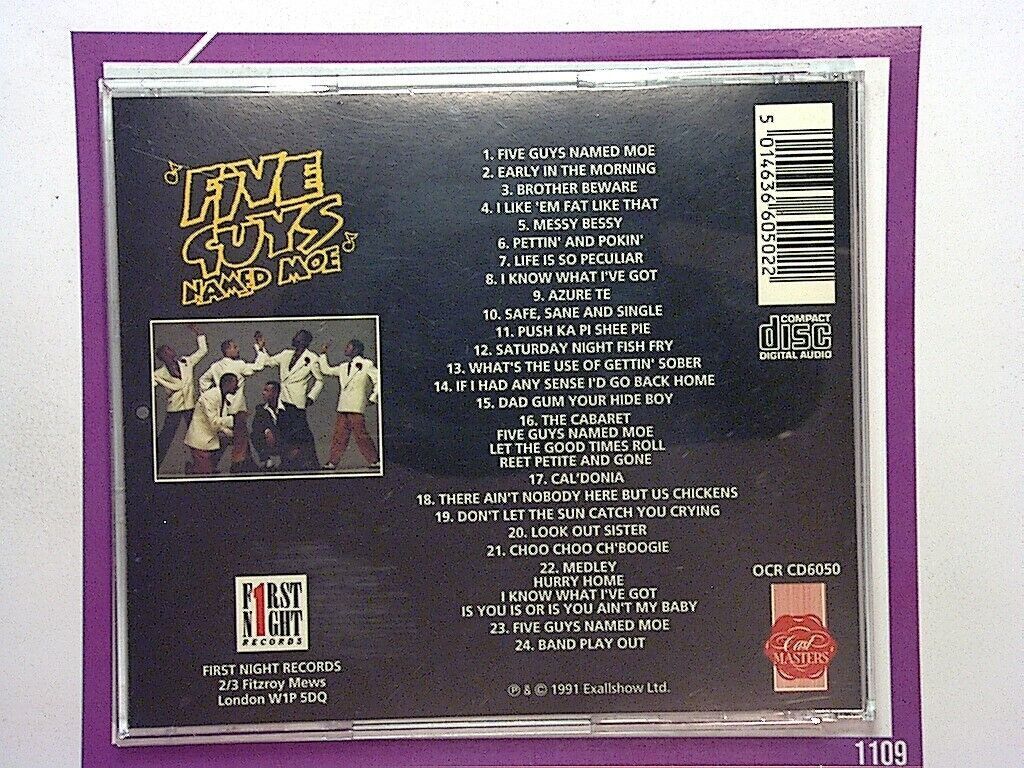 Soundtrack - Five Guys Named Moe [Original London Cast] CD Mint (Gift Option)*
