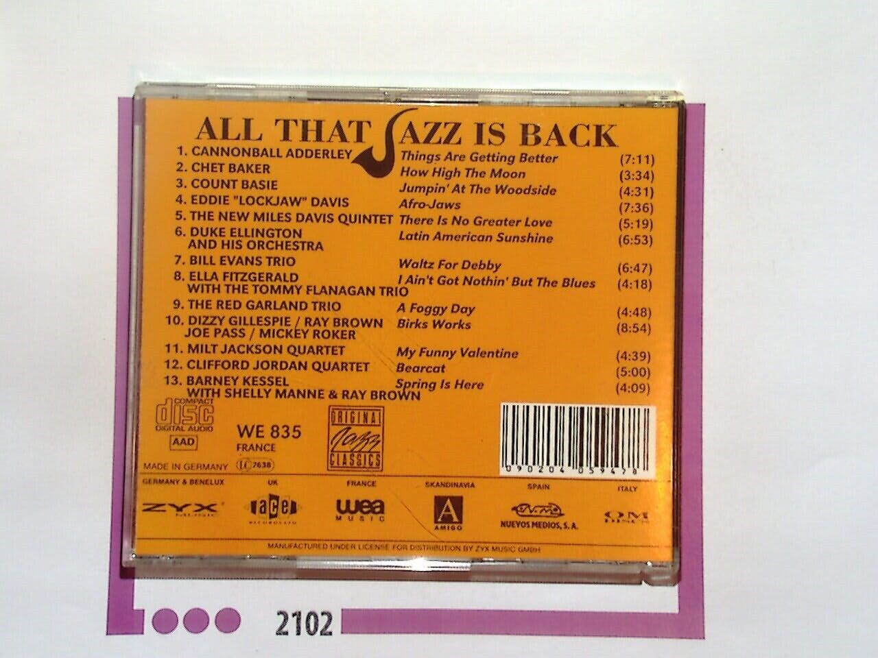 Various - All That Jazz Is Back  CD Nr Mint