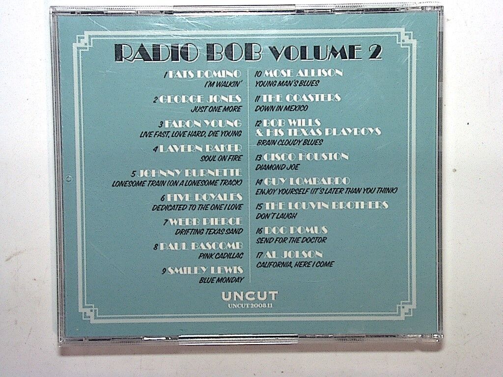 Uncut Radio Bob Volume 2 CD 17 Tracks From Dylan Them Time Radio Hour Mint