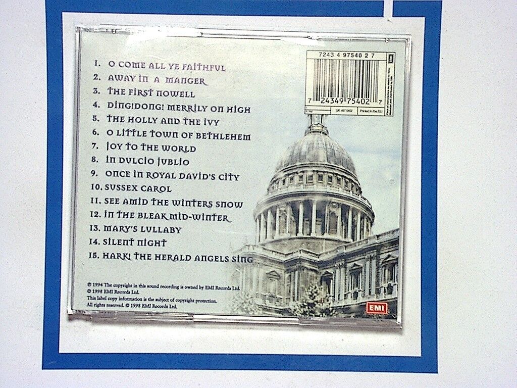 St. Paul's Cathedral Choir, London - Carols from St. Paul's (2003) CD Nr Mint