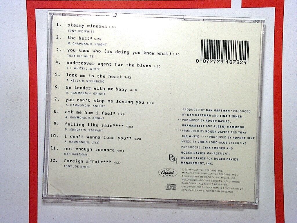 Tina Turner - Foreign Affair (1989) CD Mint