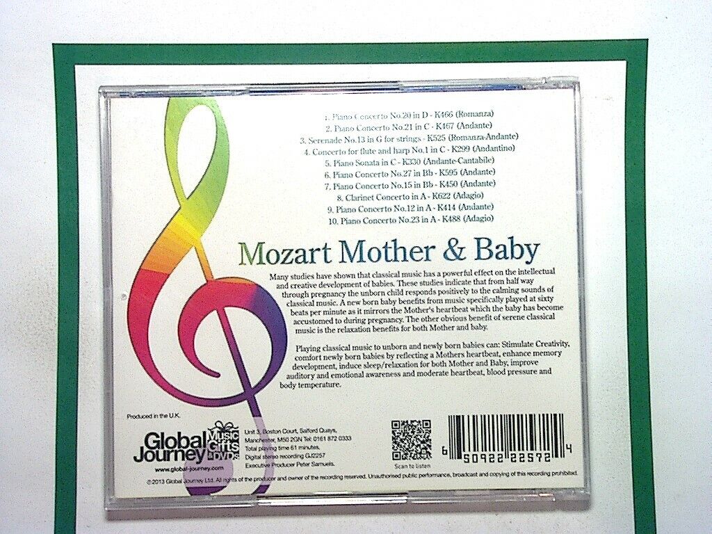 [The Classical Greats Series] Mozart: Mother And Baby CD Mint