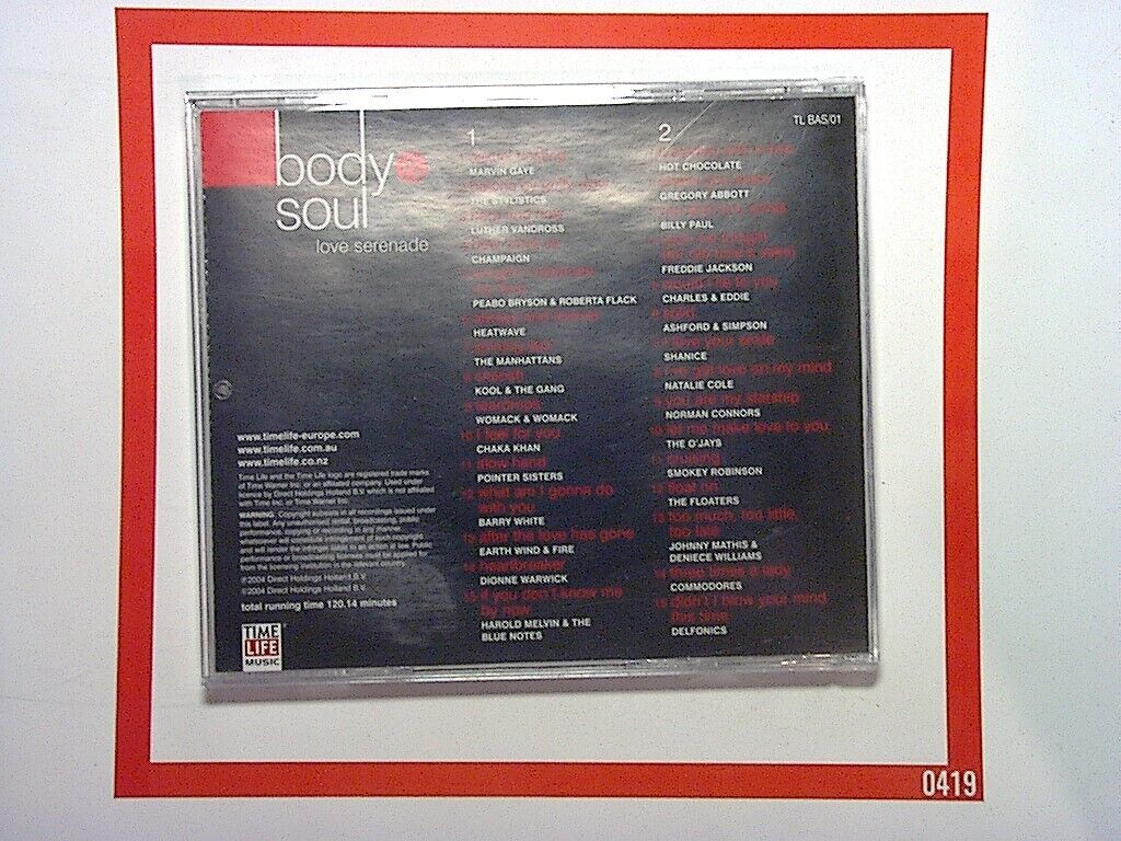 Time Life	Body & Soul Love Serenade 2CD Nr Mint