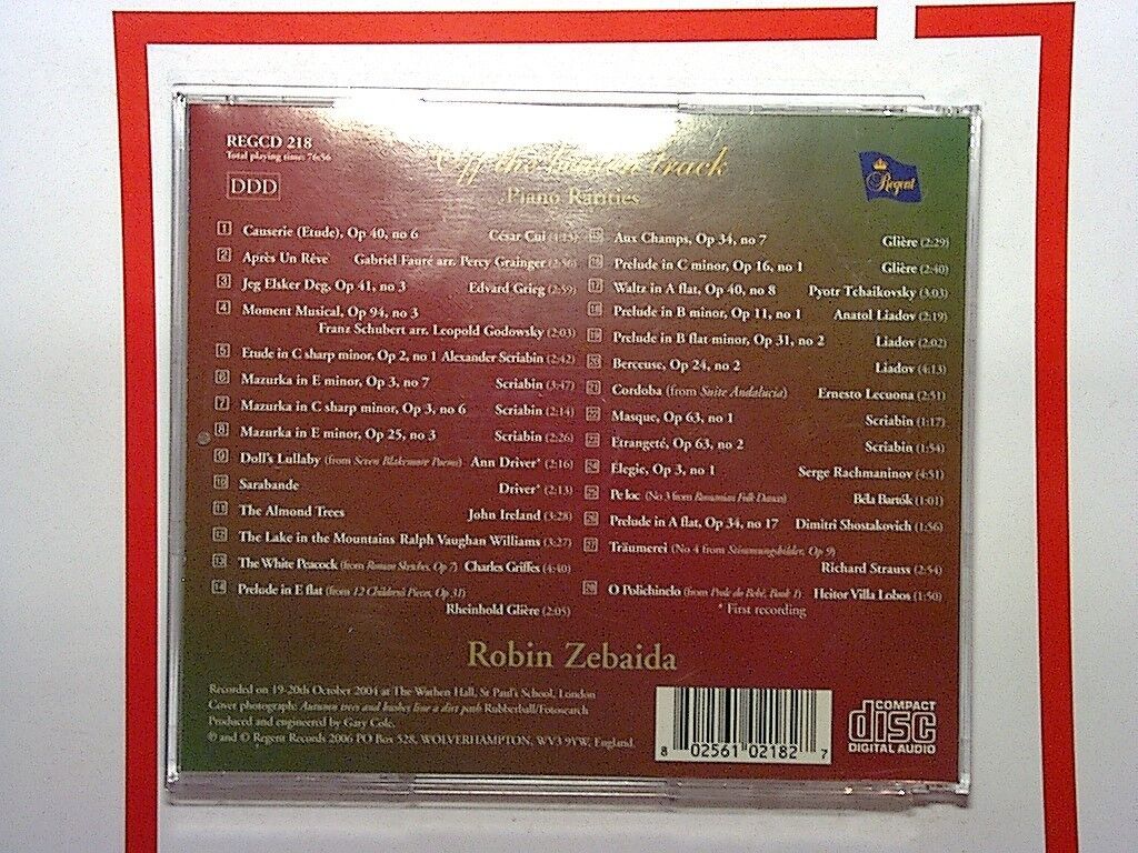 Off The Beaten Track: Piano Rarities (2006) CD Nr Mint