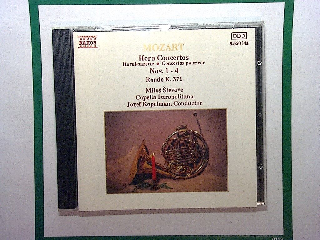 Mozart: Horn Concertos, Nos. 1-4 / Rondo K 371 CD Mint