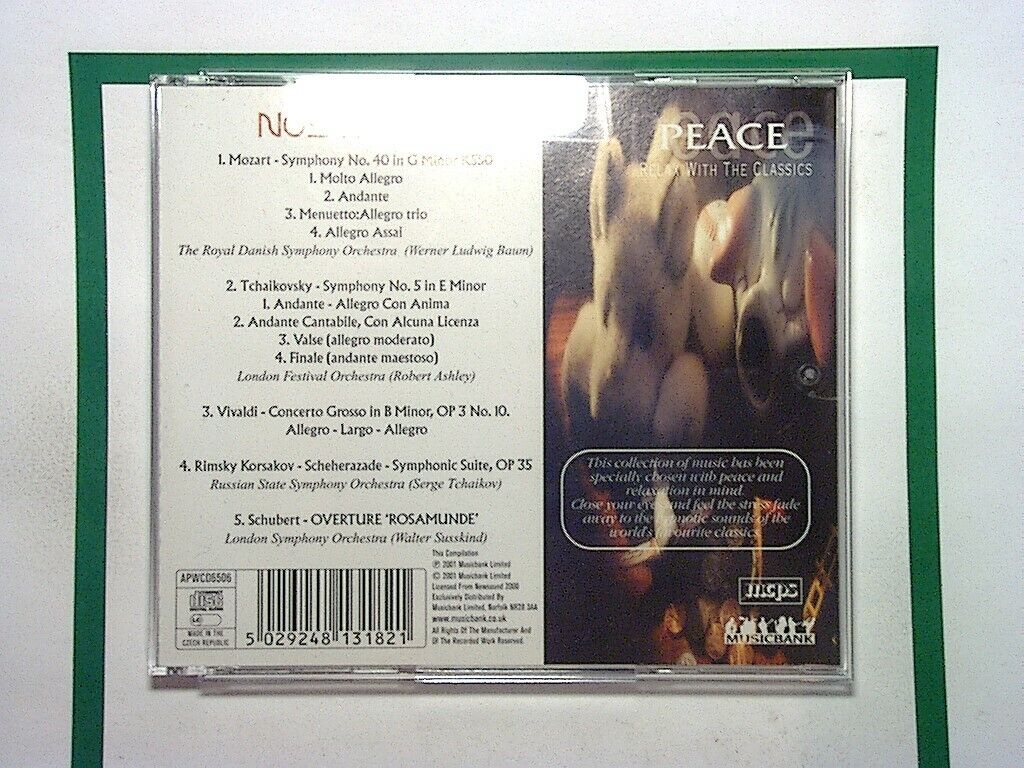 Nostalgia - Peace: Relax With The Classics CD Mint
