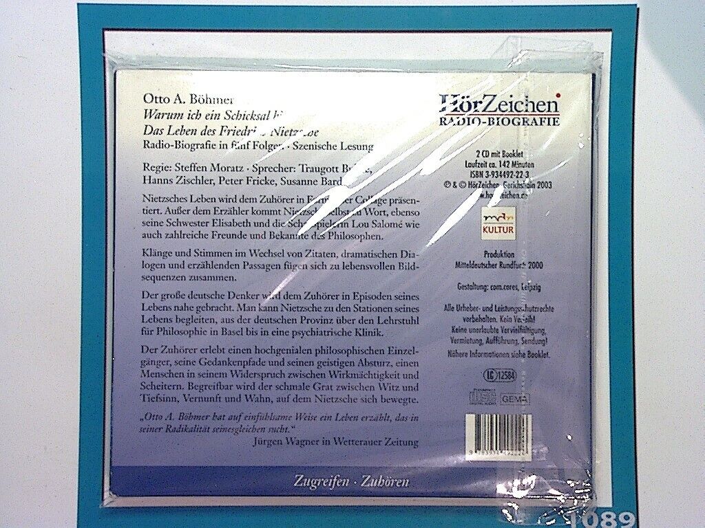 Otto A. Bohmer	Warum Ich Ein Schicksal Bin 2CD Mint (Gift Option)*