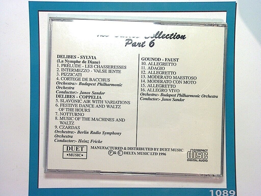 The Ballet Collection	Vol 6 Coppella & Other Works CD Mint (Gift Option)*