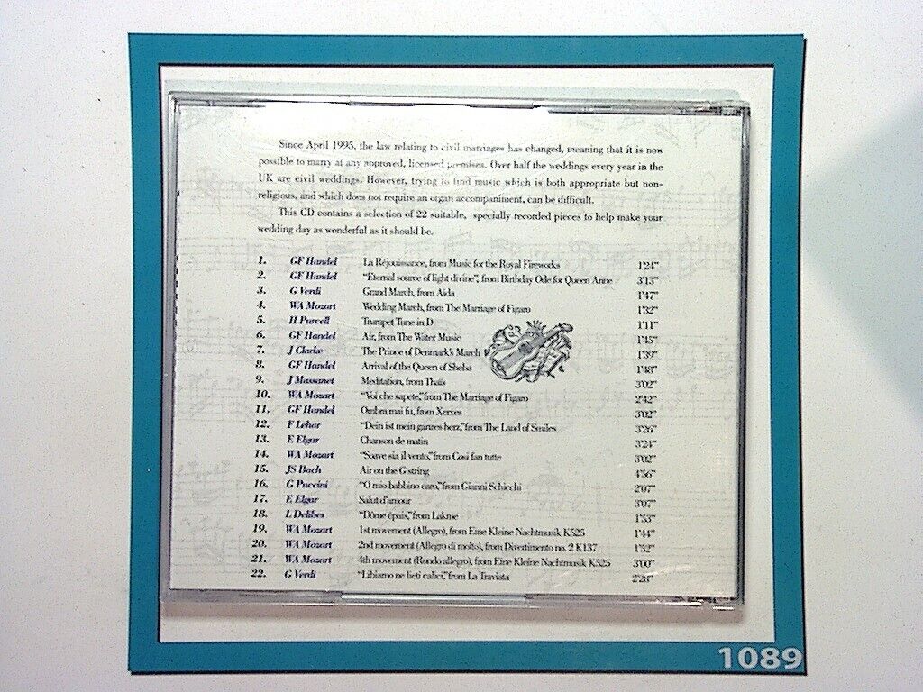 Music For A Civil wedding CD Mint (Gift Option)*