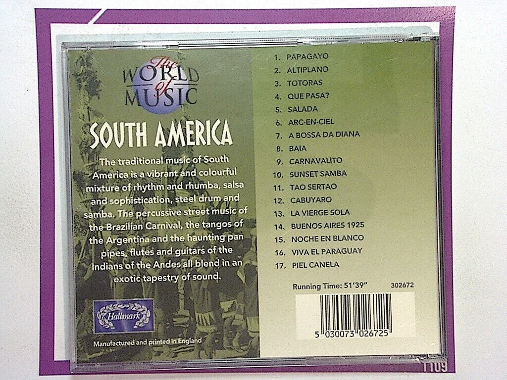 The World of Music - South America CD Mint