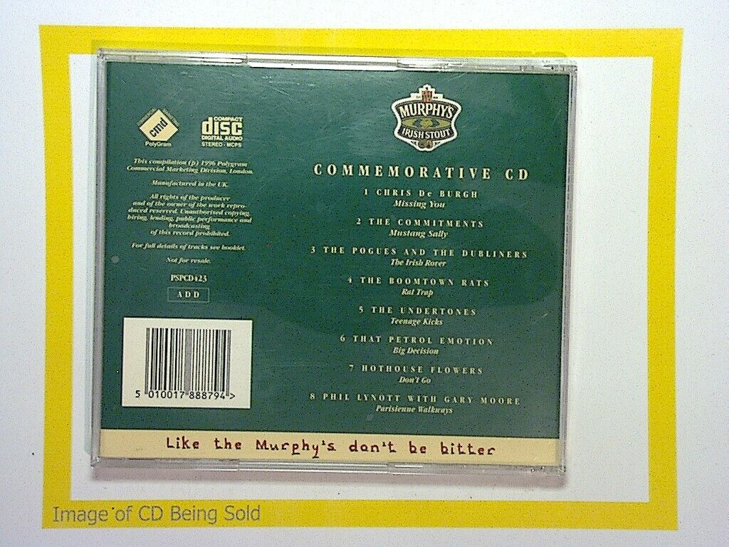 Various Artists	COMMEMORATIVE CD MURPHY'S IRISH STOUT CD Nr Mint