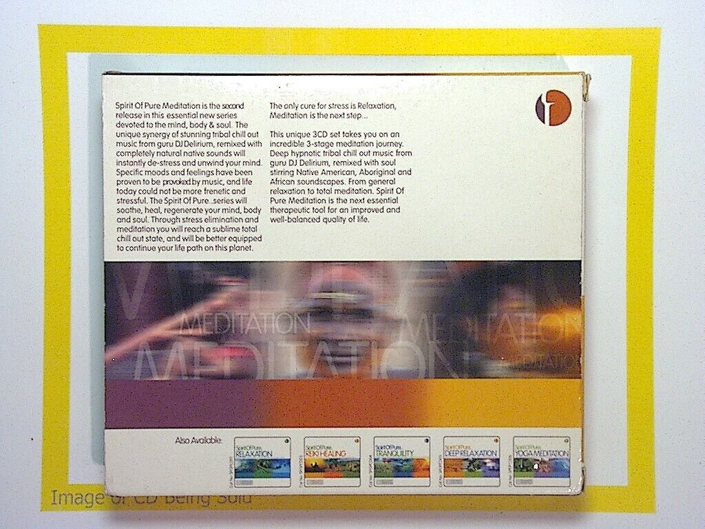 Various Artists	Spirit Of Pure Meditation 3CD Boxset Nr mint