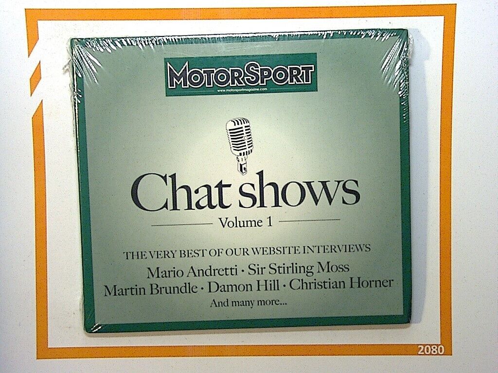 Motor Sport	Chat Shows Volume 1 Audio CD New & Factory Sealed