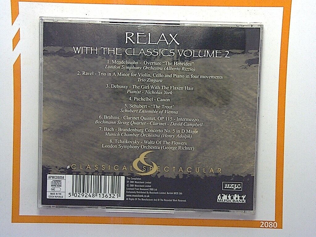 Relax With the Classics Vol. 2 CD	Classically Spectacular CD Mint