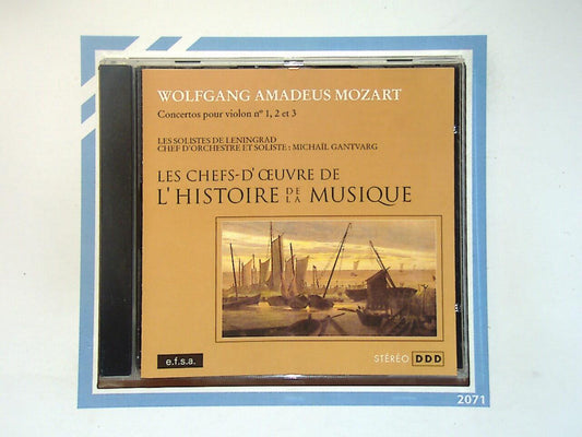 Wolfgang Amadeus Mozart 	Concertos Pour violin no 1,2 et 3 CD Mint
