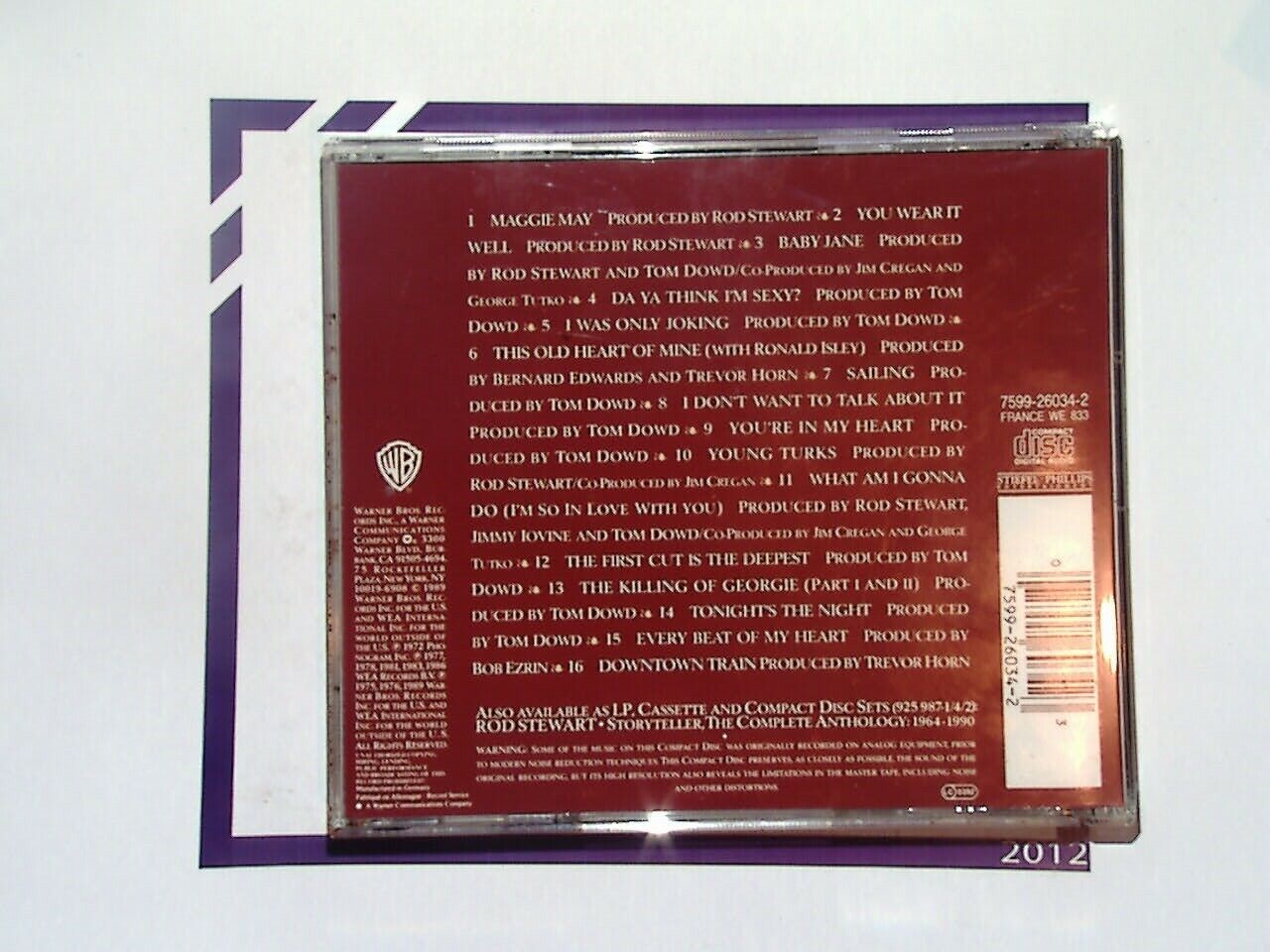 The Best Of Rod Stewart CD Mint