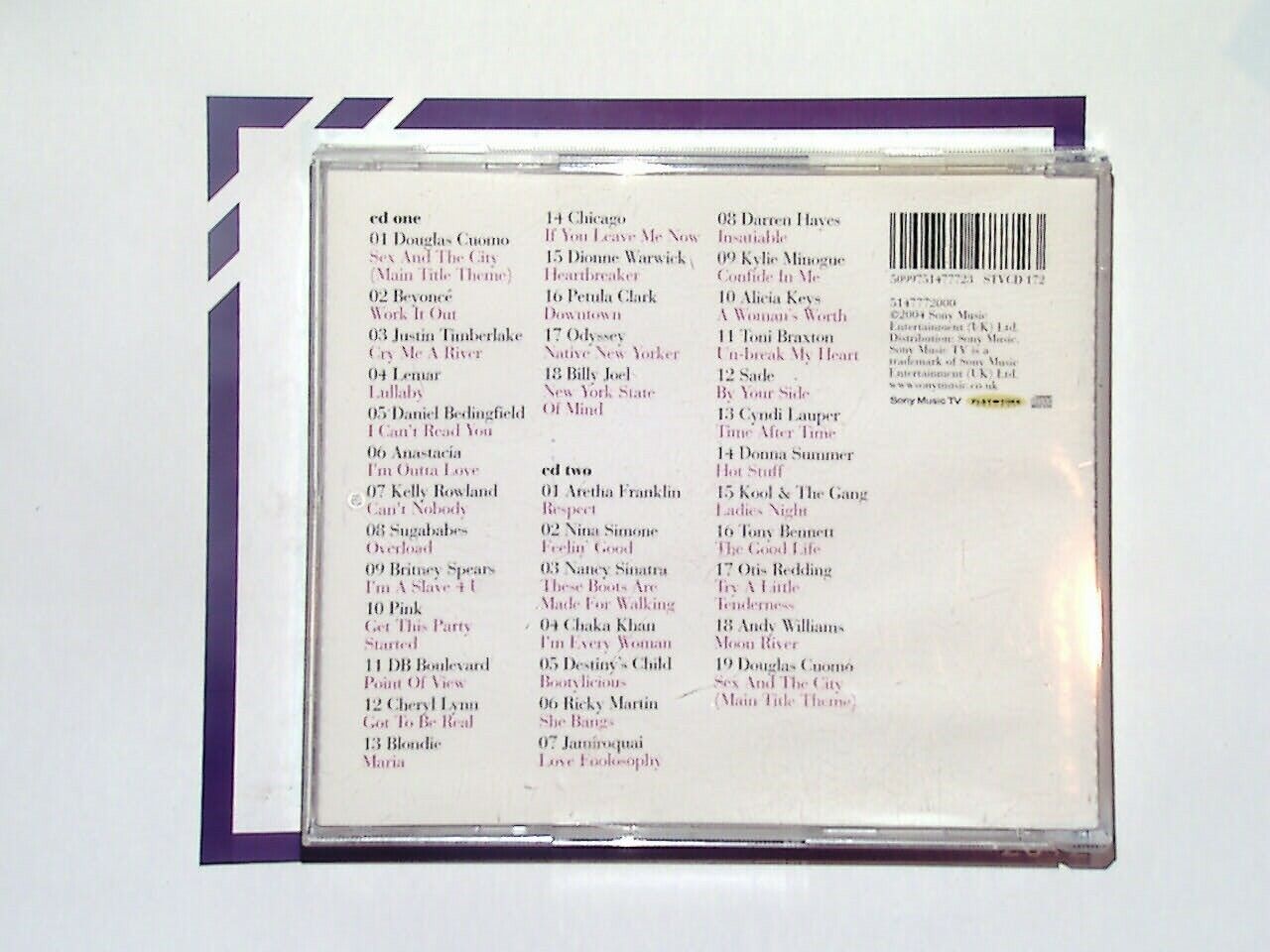 Various - Sex and the City Music From & Inspired by the series CD Mint