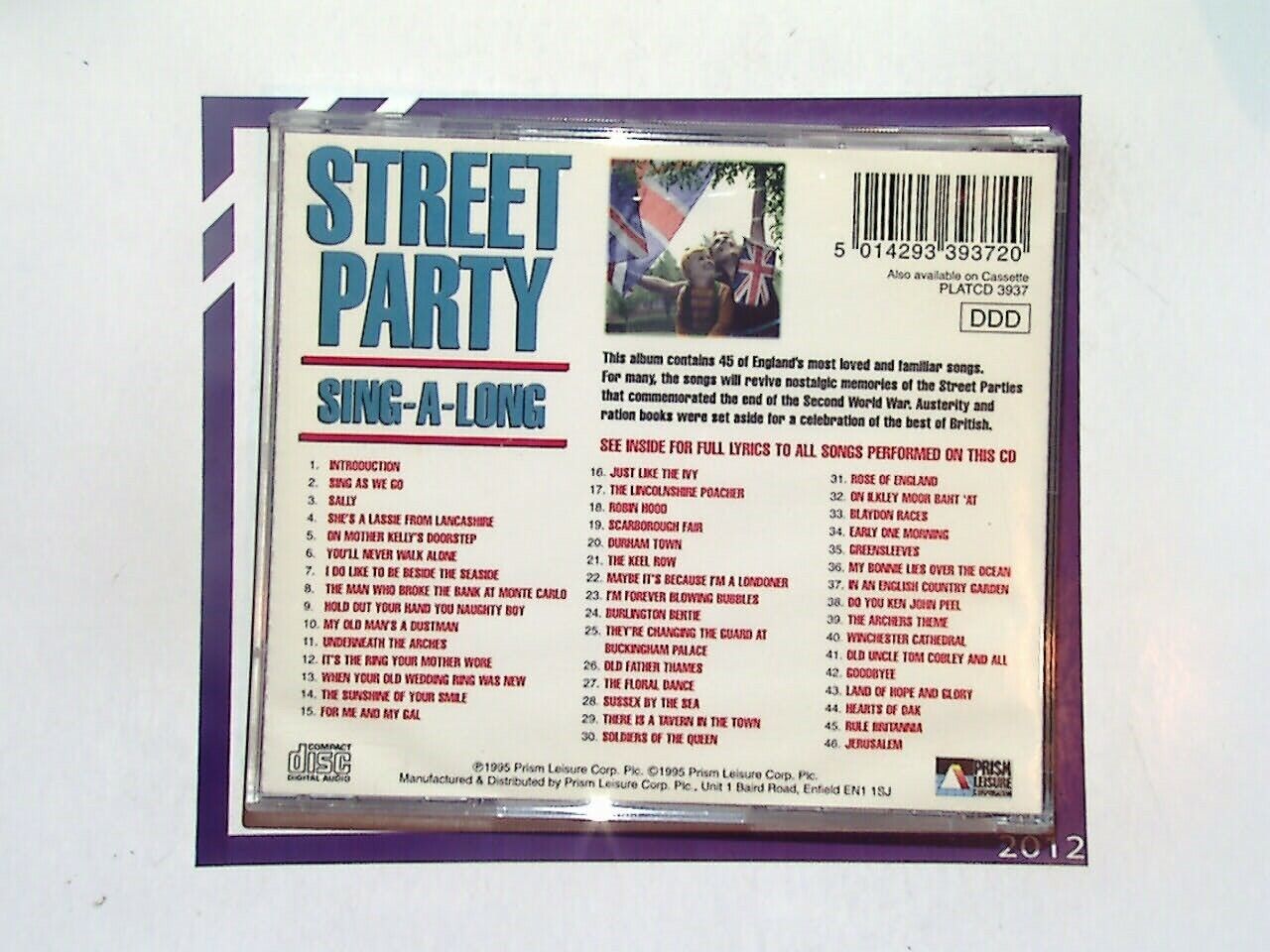 Various Artists - Street Party Sing-a-long - 45 English Favourites CD Mint