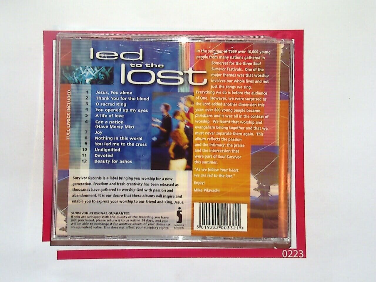 Soul Survivor 1999	Led To The Lost CD Mint