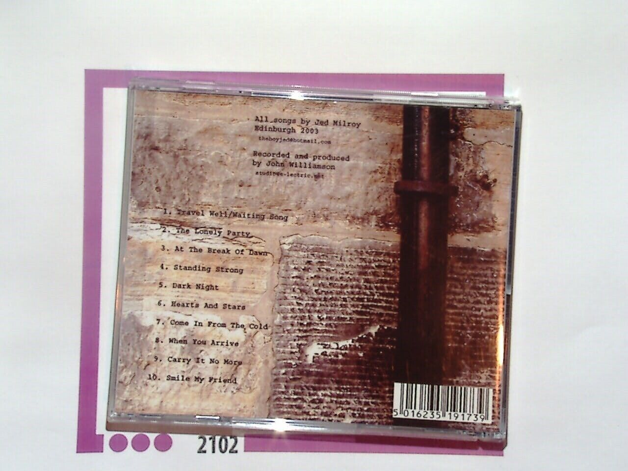 Travelling songs by Jed Milroy CD Mint