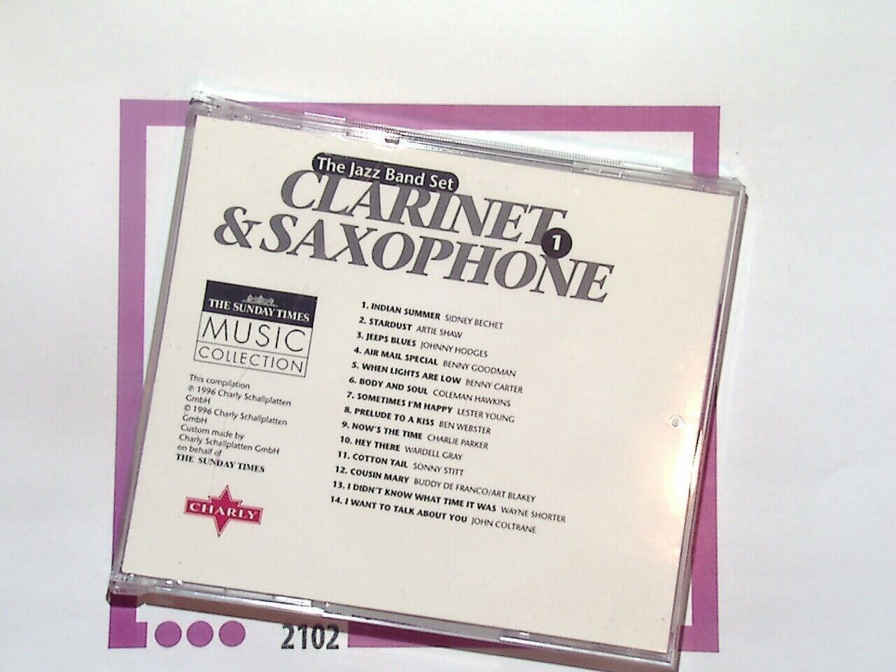 Sunday Times	The Jazz Band Set Clarinet & Saxaphone 1 CD Mint