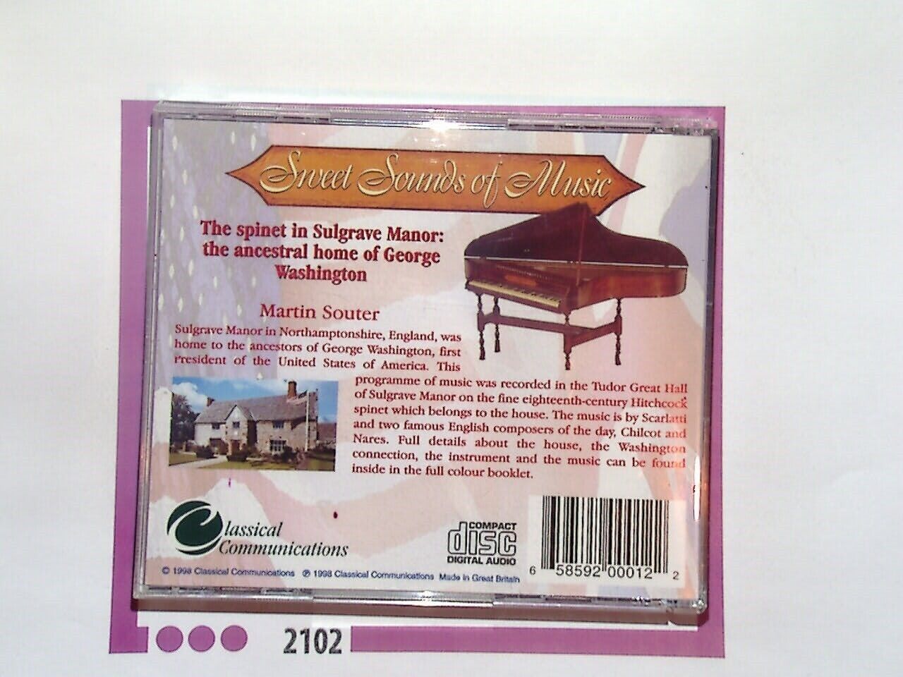 Sweet Sounds Of Music (Sulgrave Manor) CD Mint