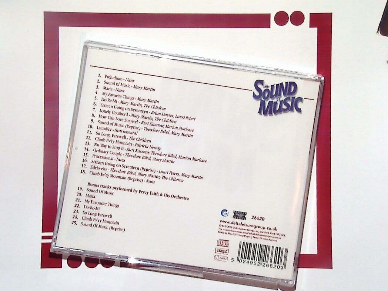 Original Boadway Cast - The Sound of Music (OCR)  CD Mint Bonus Tracks