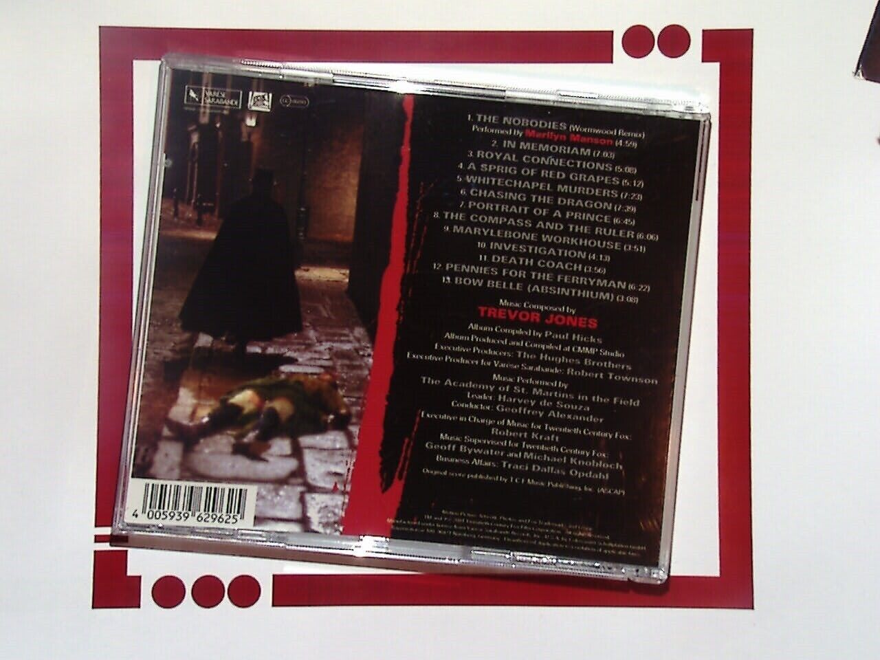 Trevor Jones	From Hell Track CD Mint