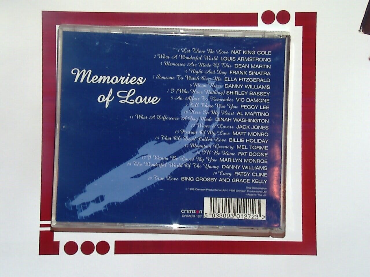 Various - Memories Of Love: 20 Classic Vocal Performances CD Mint