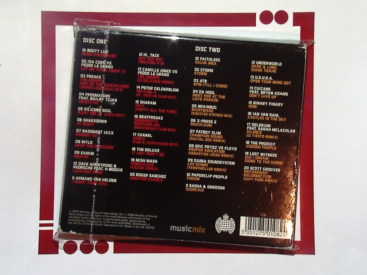 Various Artists	The Rush Ministry of Sound 2CD VGC