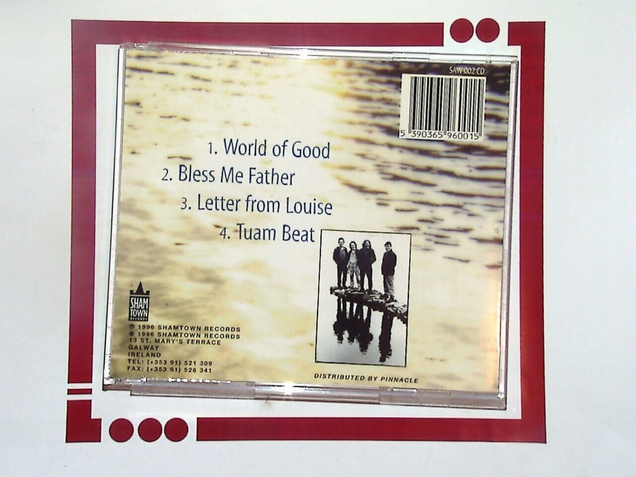 Saw Doctors	World Of Good 4 Track EP CD Mint