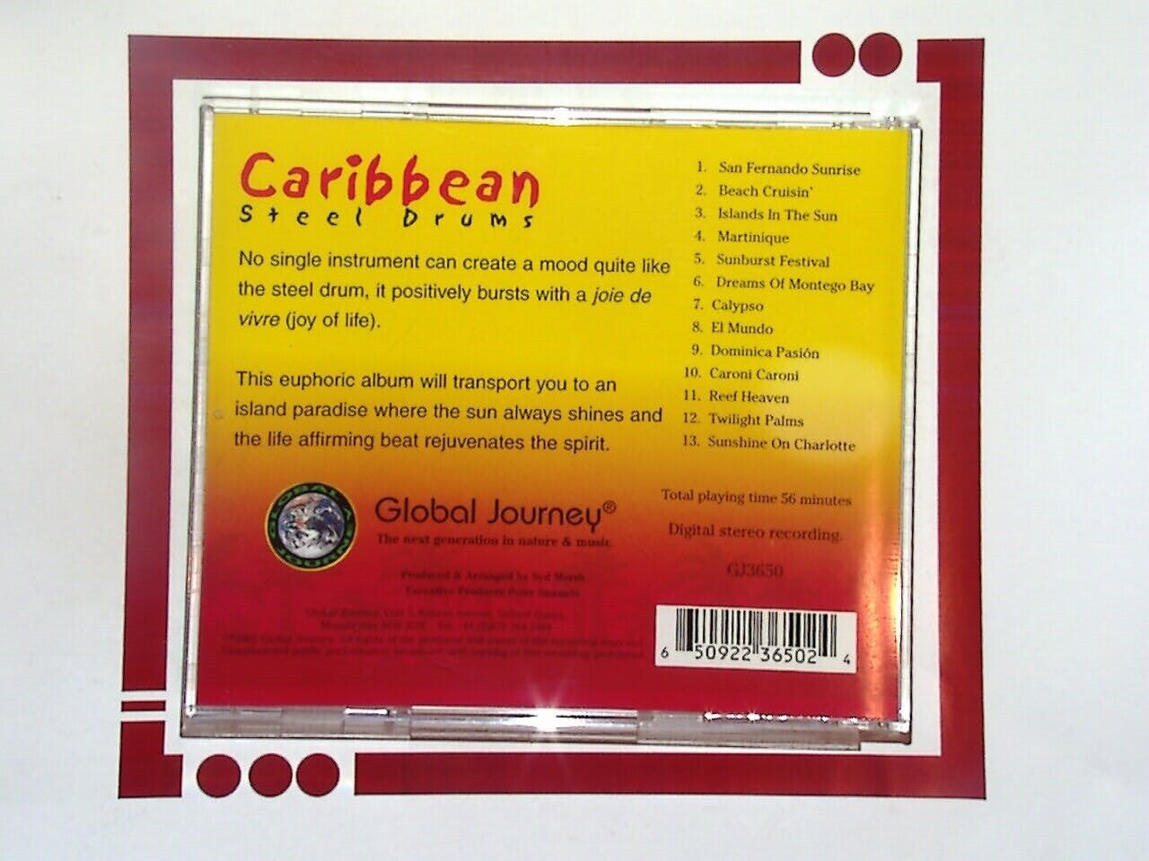 Syd Marsh	Caribbean Steel Drums CD VGC