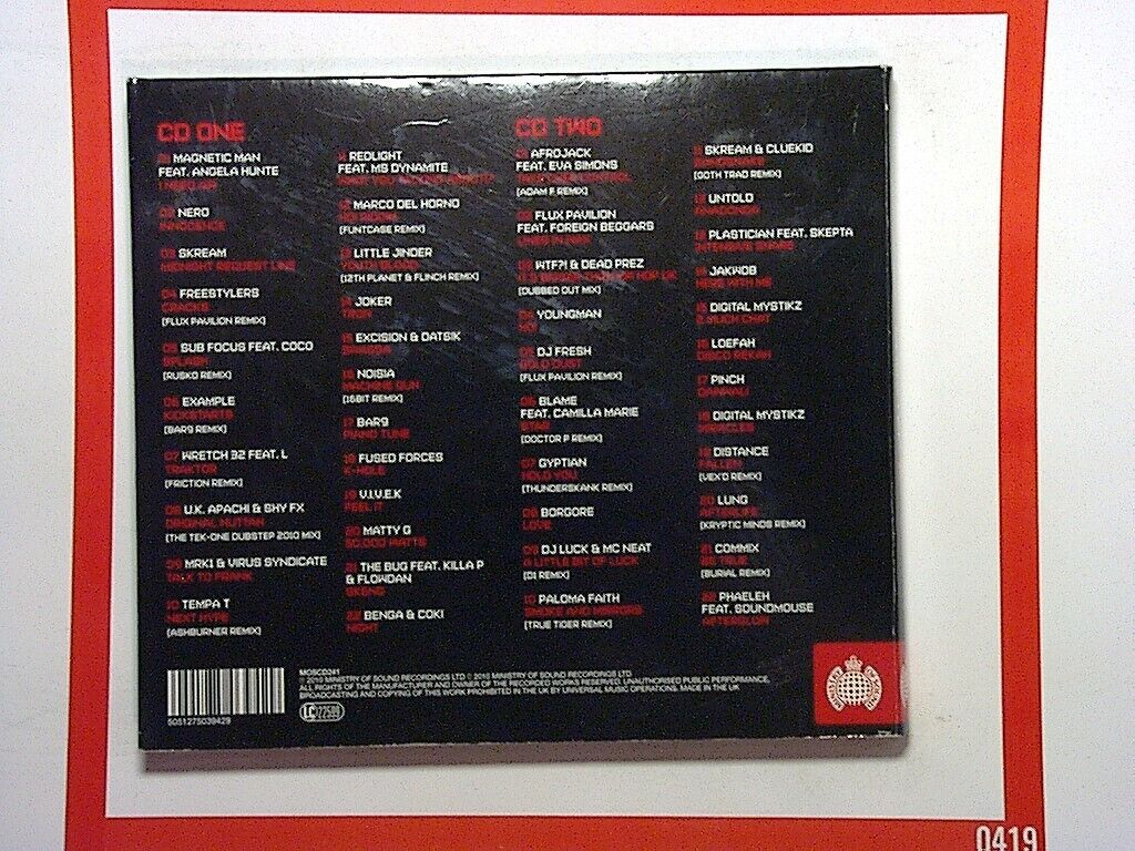 Ministry of Sound Various Artist	The Sound Of Dubstep 2 2CD Mint