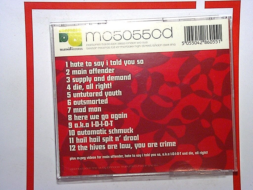 The Hives - Your New Favourite Band (Parental Advisory, 2001) CD Nr Mint