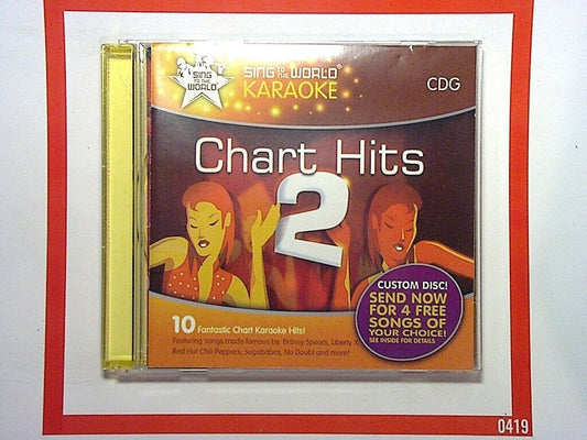 Sing in the world Karaoke	Chart Hits 2 CDG CD Nr Mint