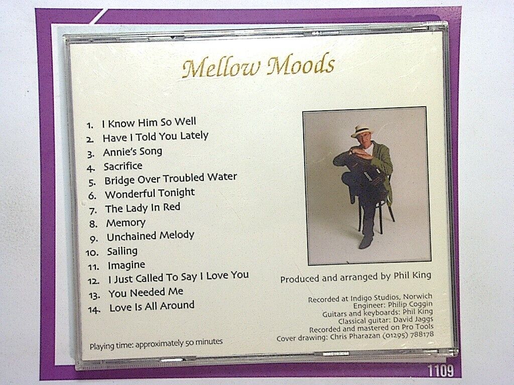 Phil King	Mellow Moods Autoharp CD Nr Mint