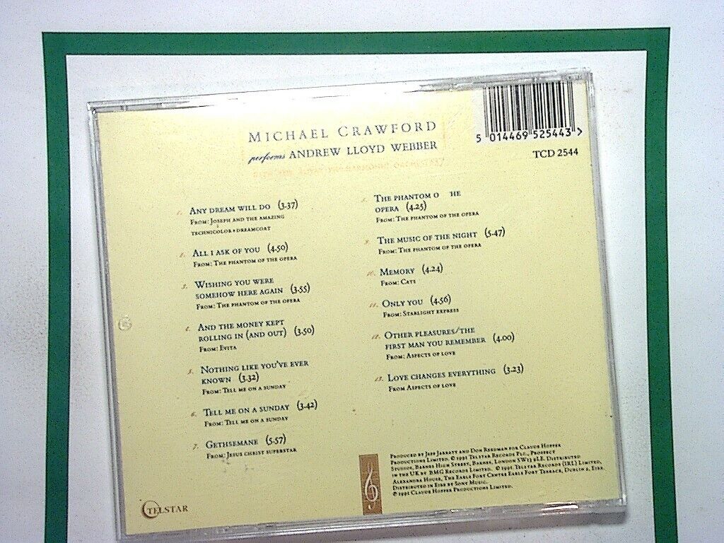 Michael Crawford - Performs Andrew Lloyd Webber (1991) CD Nr Mint