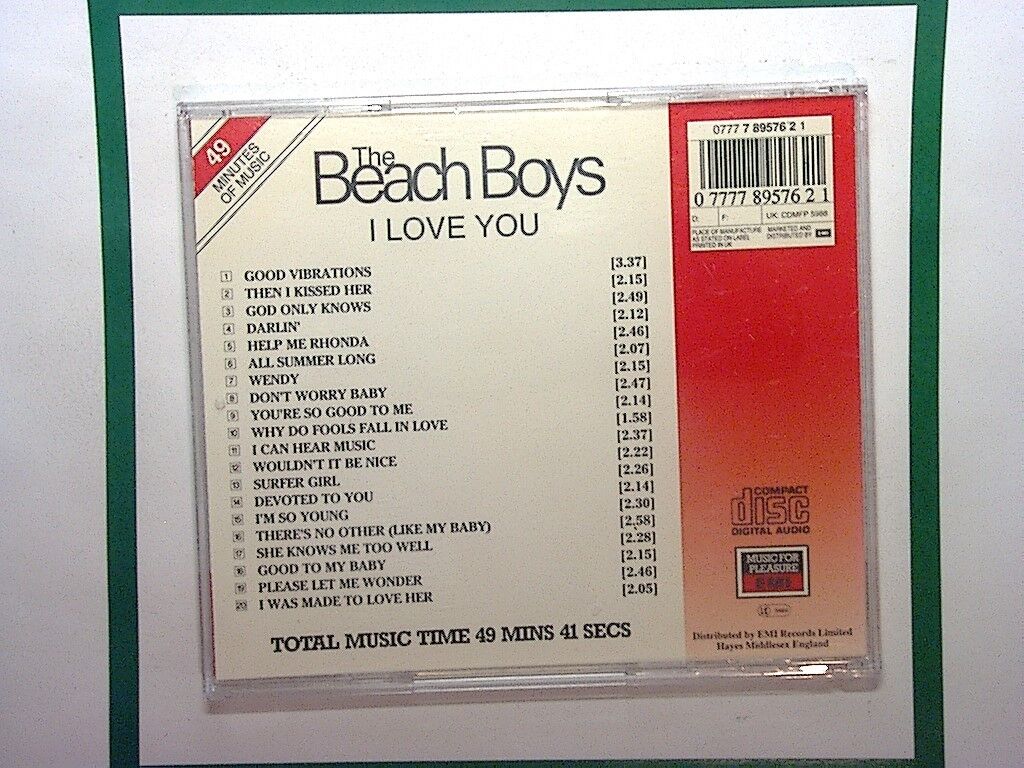 The Beach Boys - I Love You (1993) CD VGC