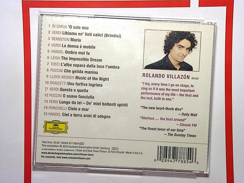 Rolando Villazón - Tenor (2010) CD Mint