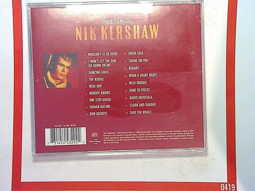Nik Kershaw	Essential CD Mint (Gift Option)*