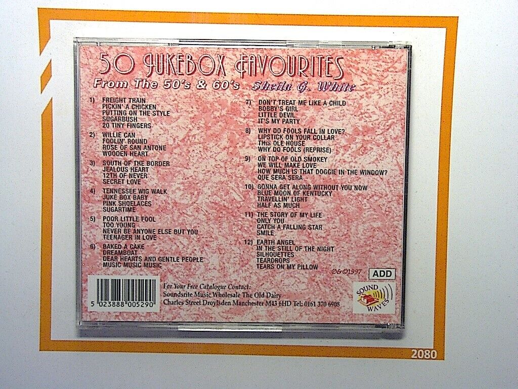 Sheila G White	50 Jukebox Favourites CD  Mint