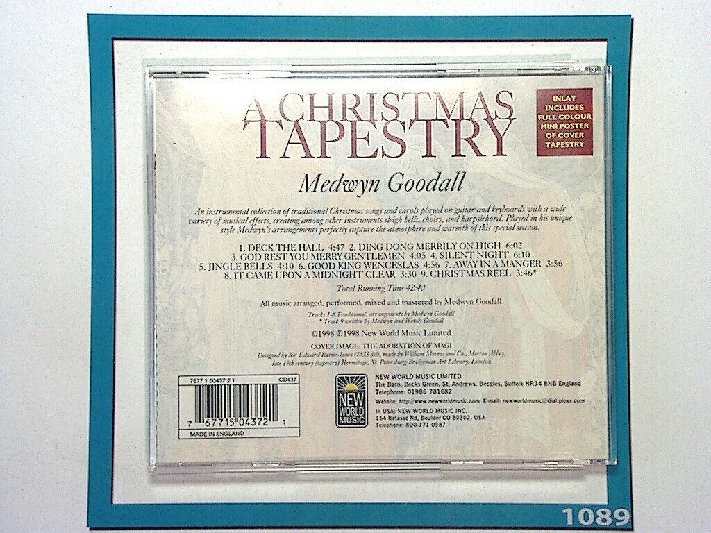 Medwyn Goodall	A Christmas Tapestry CD Nr Mint (Gift Option)*