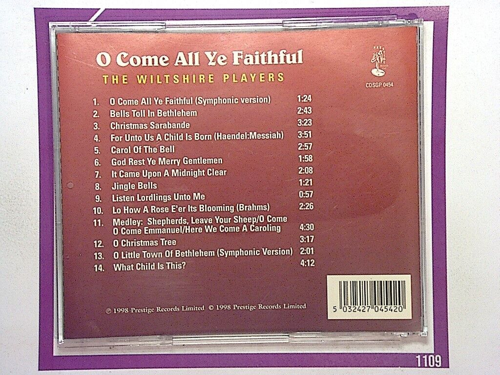 The Wiltshire Players	O'come All Ye Faithfull CD VGC